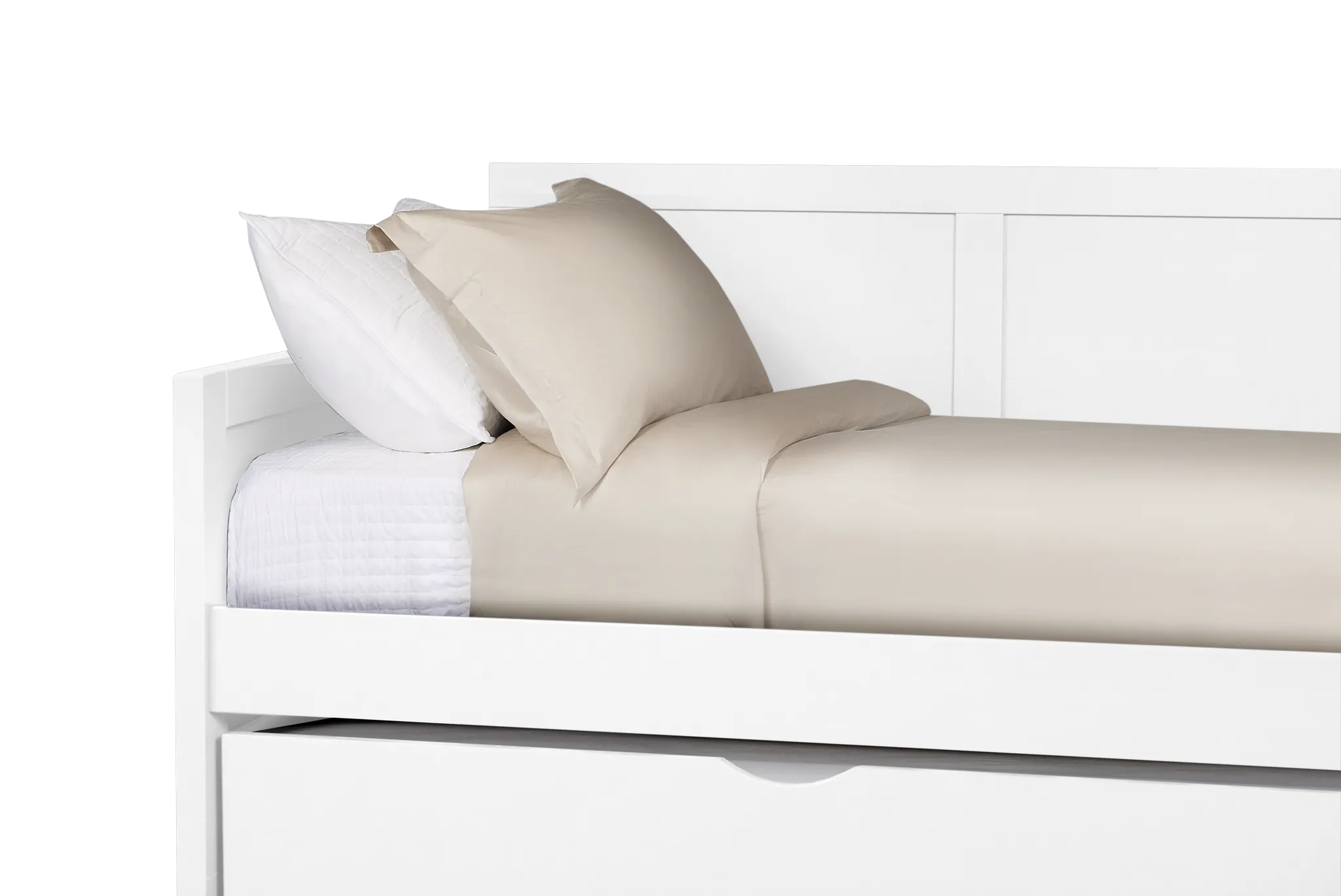 Charleston White Panel Trundle Bed
