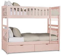 Charleston Pink Storage Bunk Bed