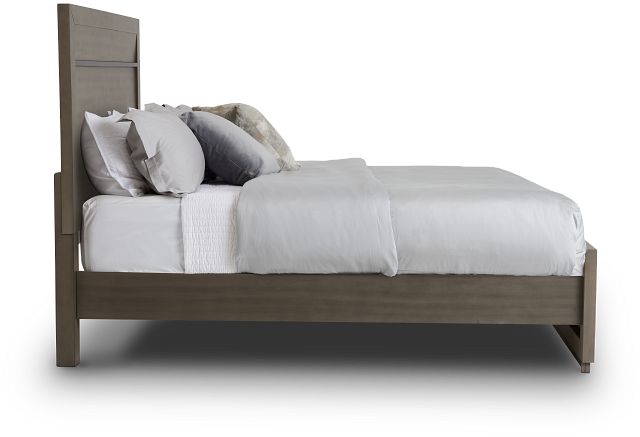 Zurich Gray Panel Bed