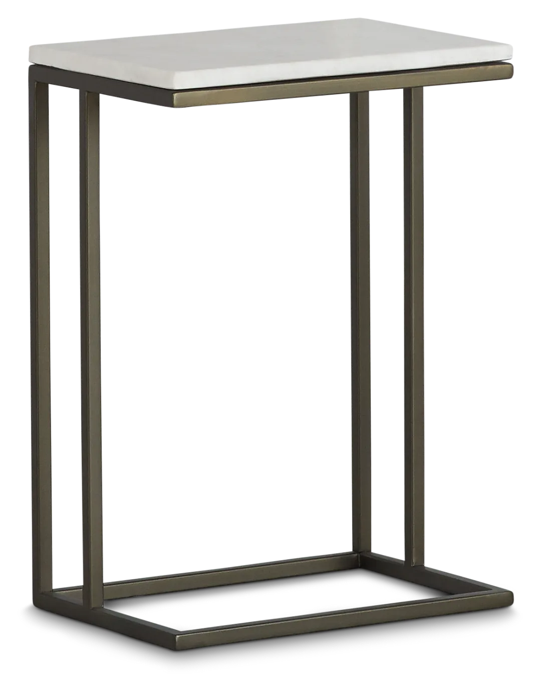 Tallie Black Marble Chairside Table