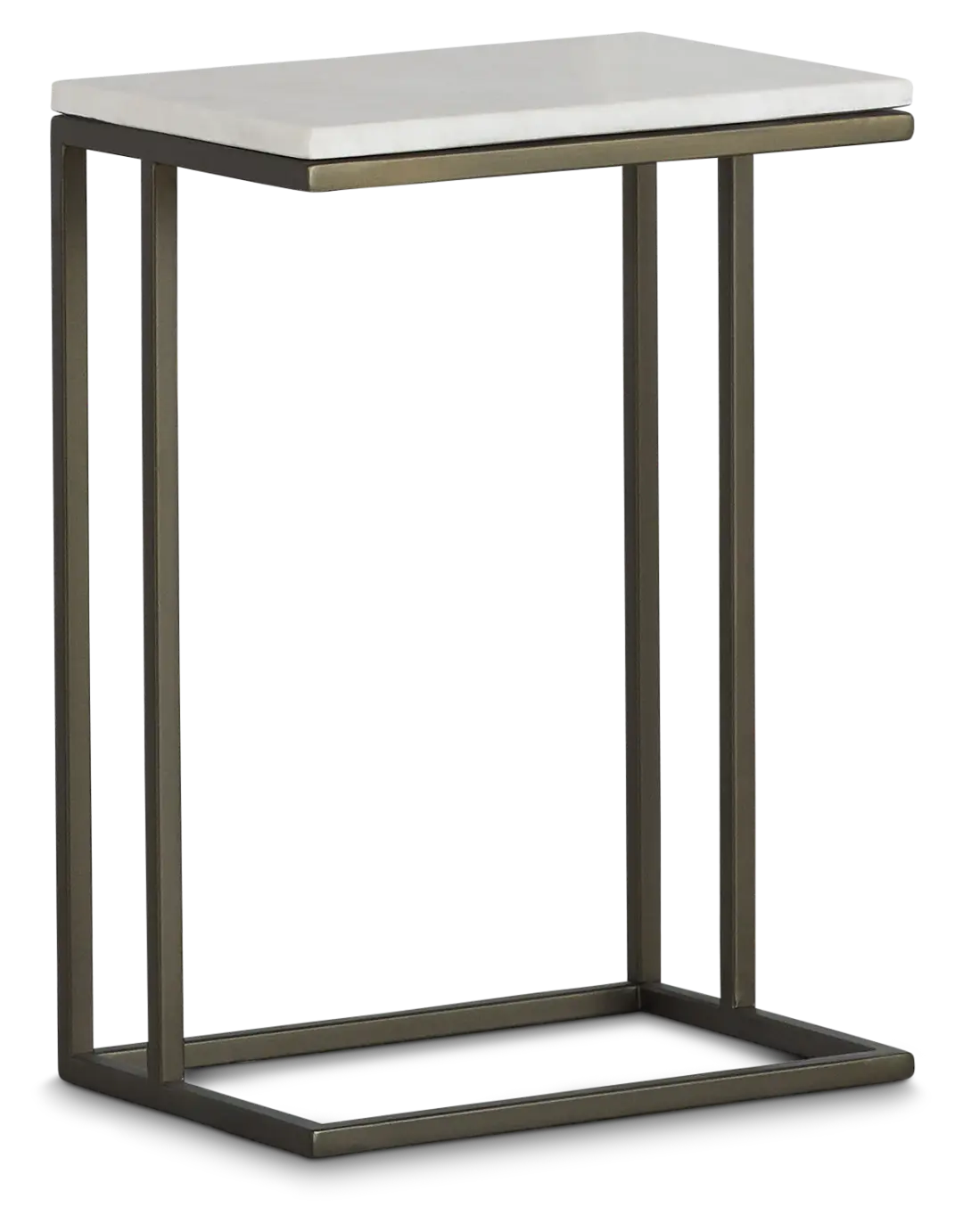 Tallie Black Marble Chairside Table Tallie Black Marble Chairside Table