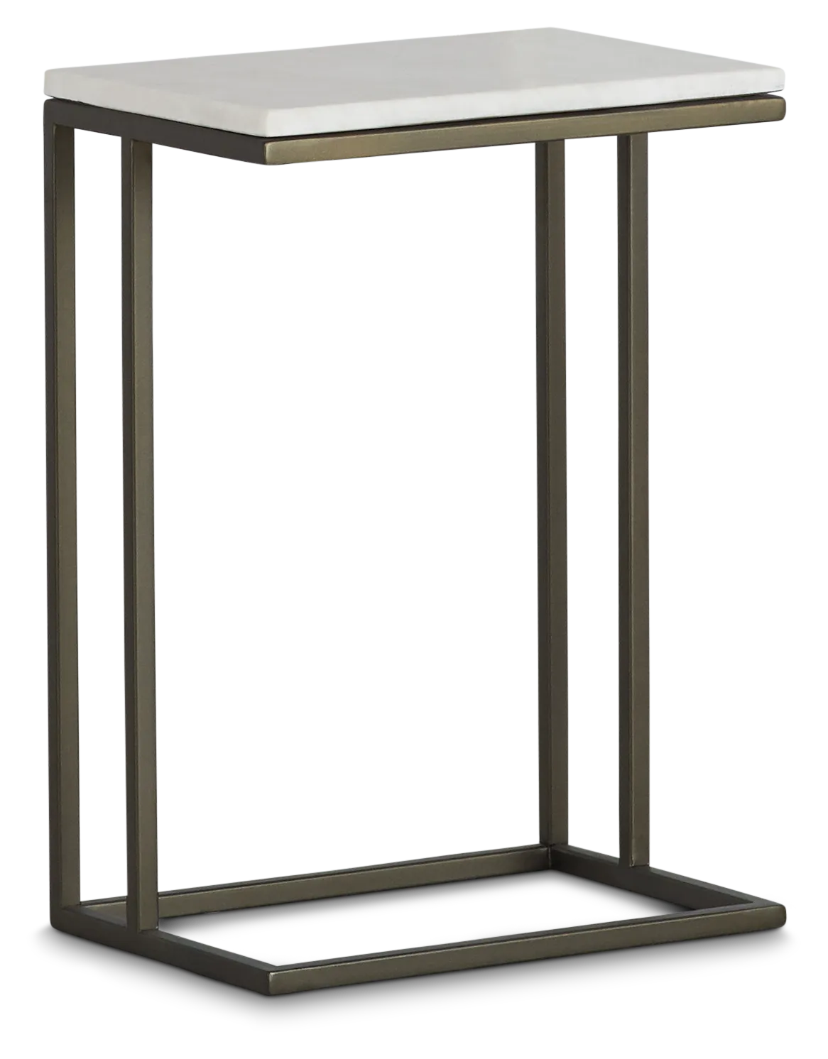 Tallie Black Marble Chairside Table