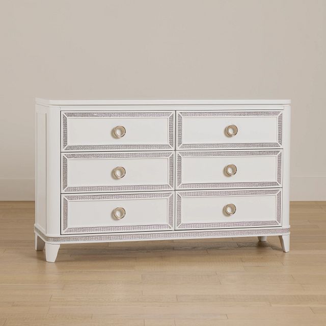 Milan White Youth Dresser