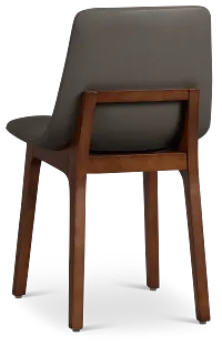 Hamilton Dark Gray Micro Upholstered Side Chair