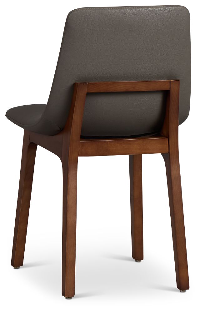 Hamilton Dark Gray Micro Upholstered Side Chair