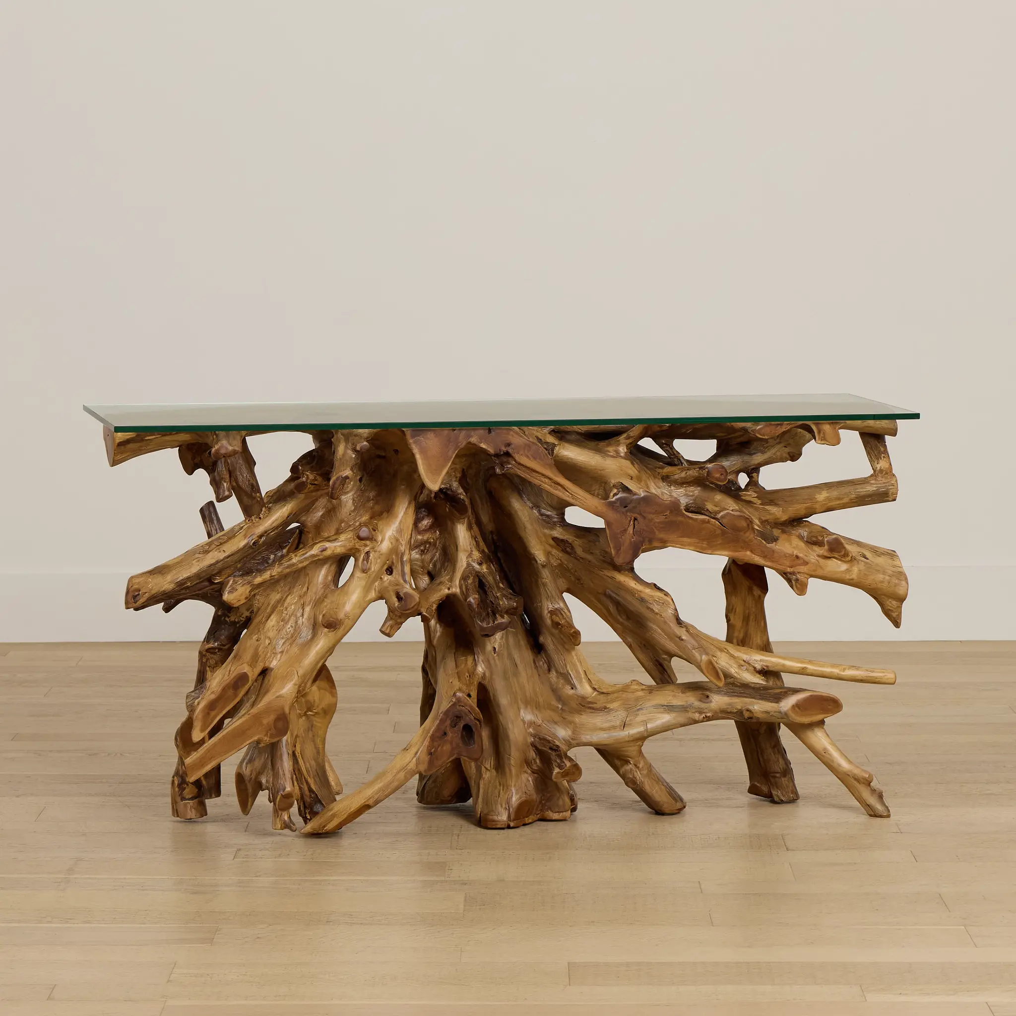 Haven Mid Tone Teak Console Table Haven Mid Tone Teak Console Table
