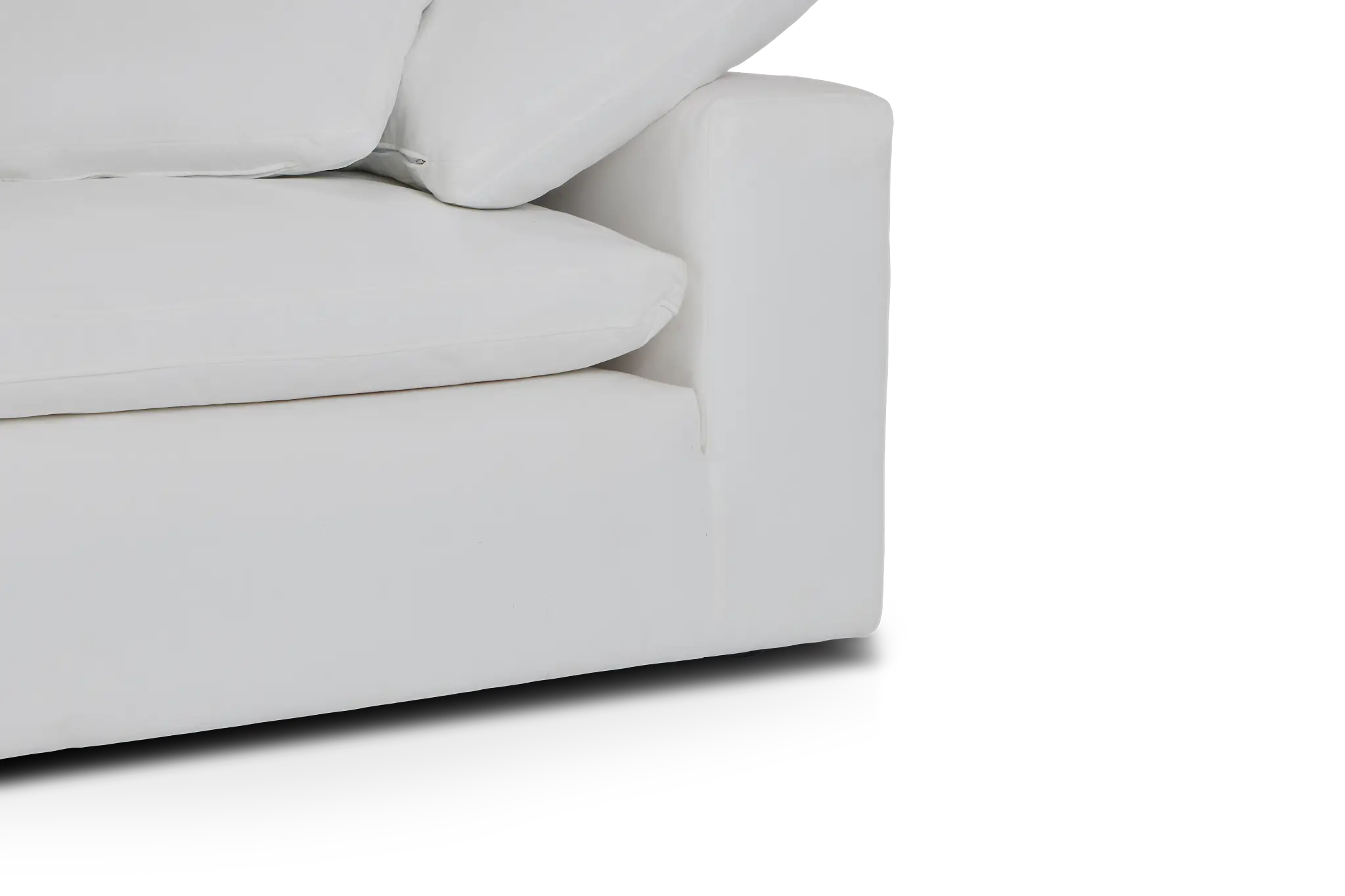 Nixon White Fabric 2-piece Modular Sofa Nixon White Fabric 2-piece Modular Sofa