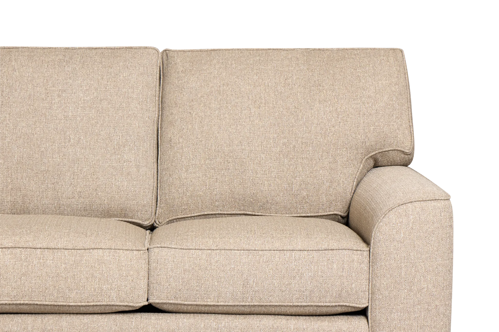 Sinclair Brown Fabric Medium Two-arm Sectional