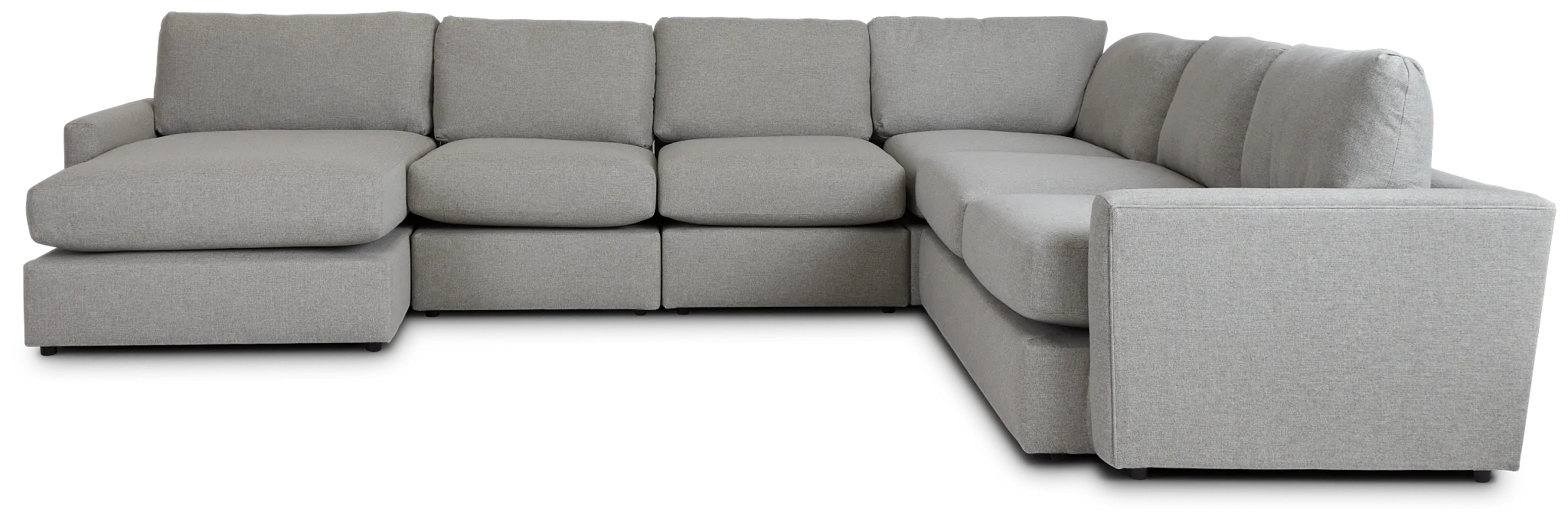 Noah Khaki Fabric Large Left Chaise Sectional