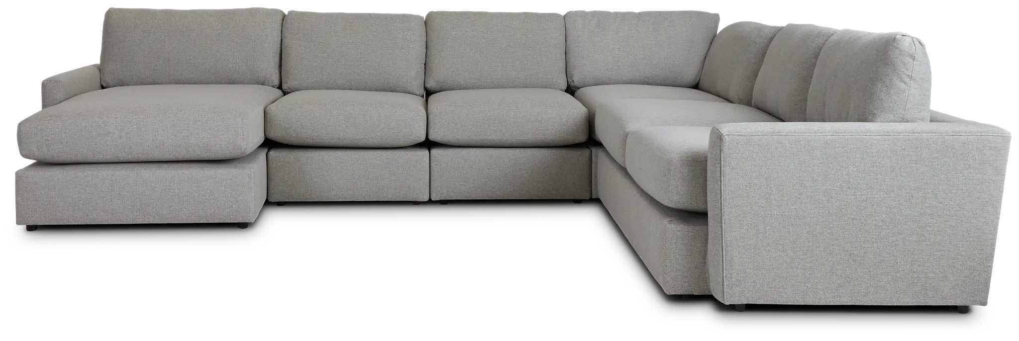 Noah Khaki Fabric Large Left Chaise Sectional Noah Khaki Fabric Large Left Chaise Sectional