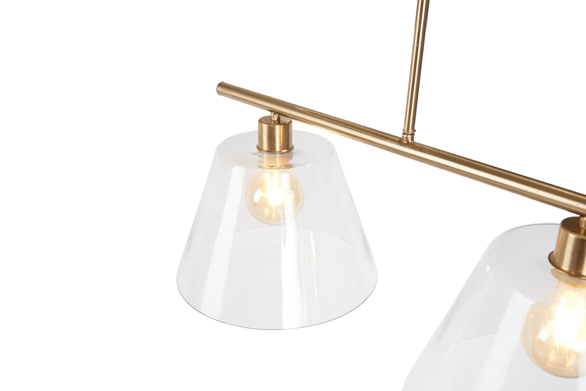 Anez Gold Glass Chandelier