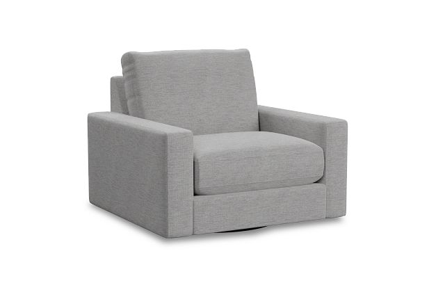 Edgewater Maguire Gray Swivel Chair