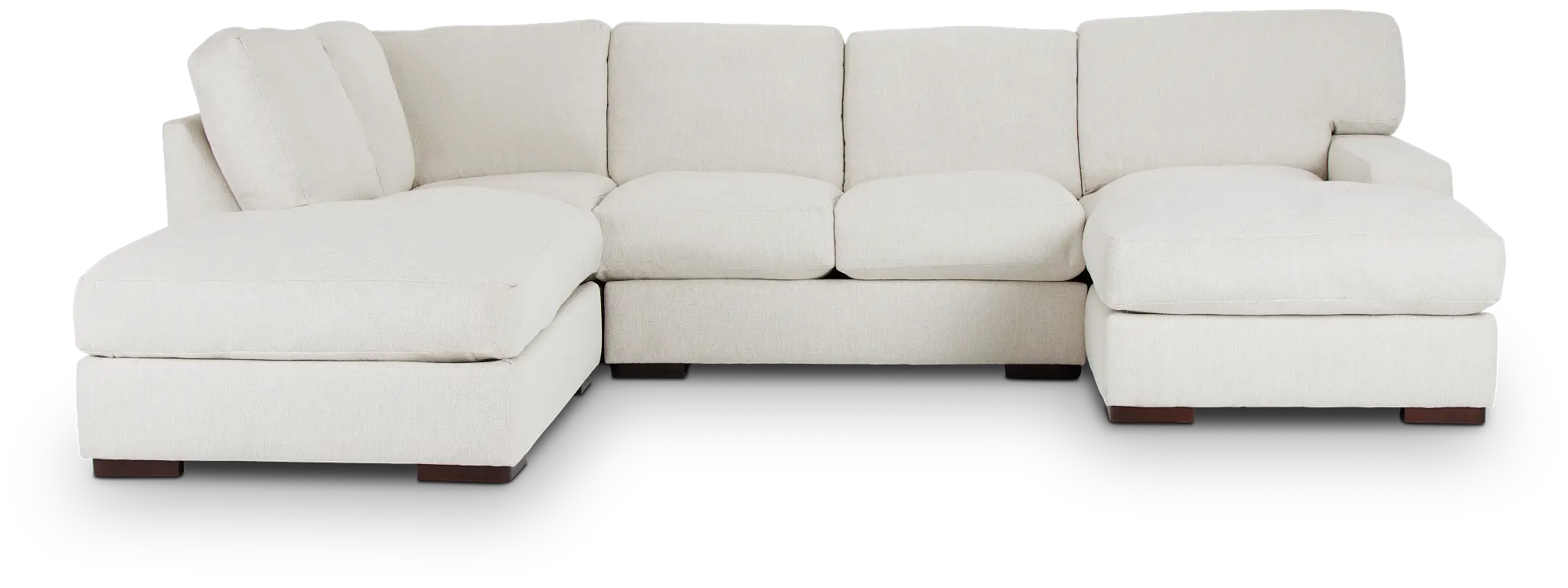 Veronica White Down Small Left Bumper Sectional Veronica White Down Small Left Bumper Sectional