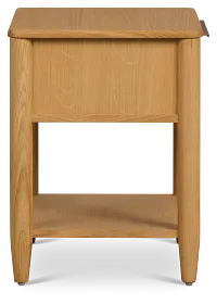 Stockton Light Tone Small Drawer Nightstand