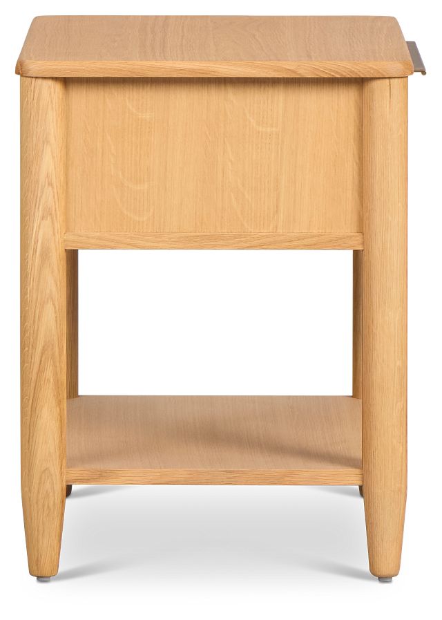 Stockton Light Tone Small Drawer Nightstand