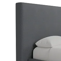 Grayton Delray Dark Gray 54" Upholstered Platform Bed