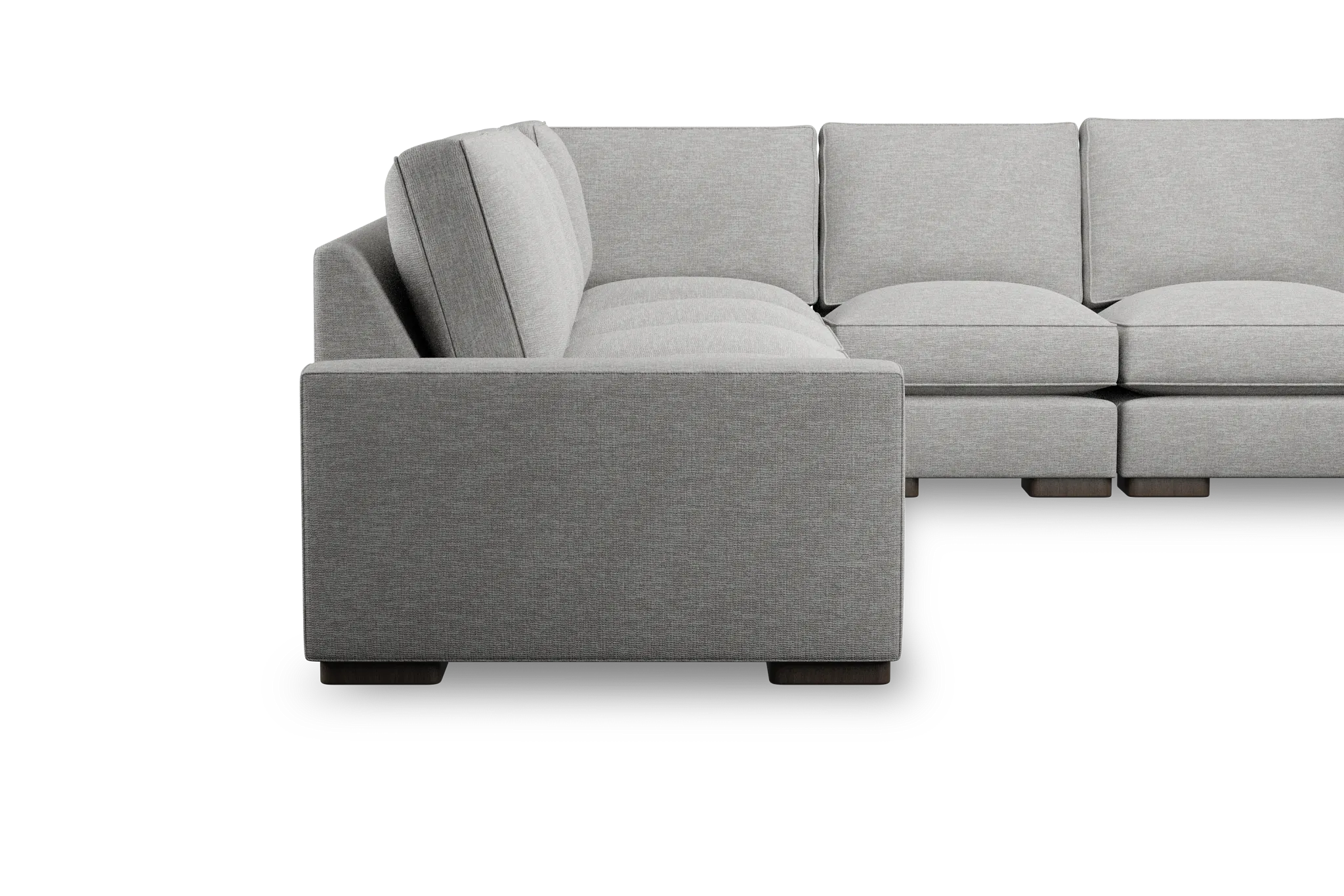 Edgewater Victory Gray Large Two-arm Sectional
