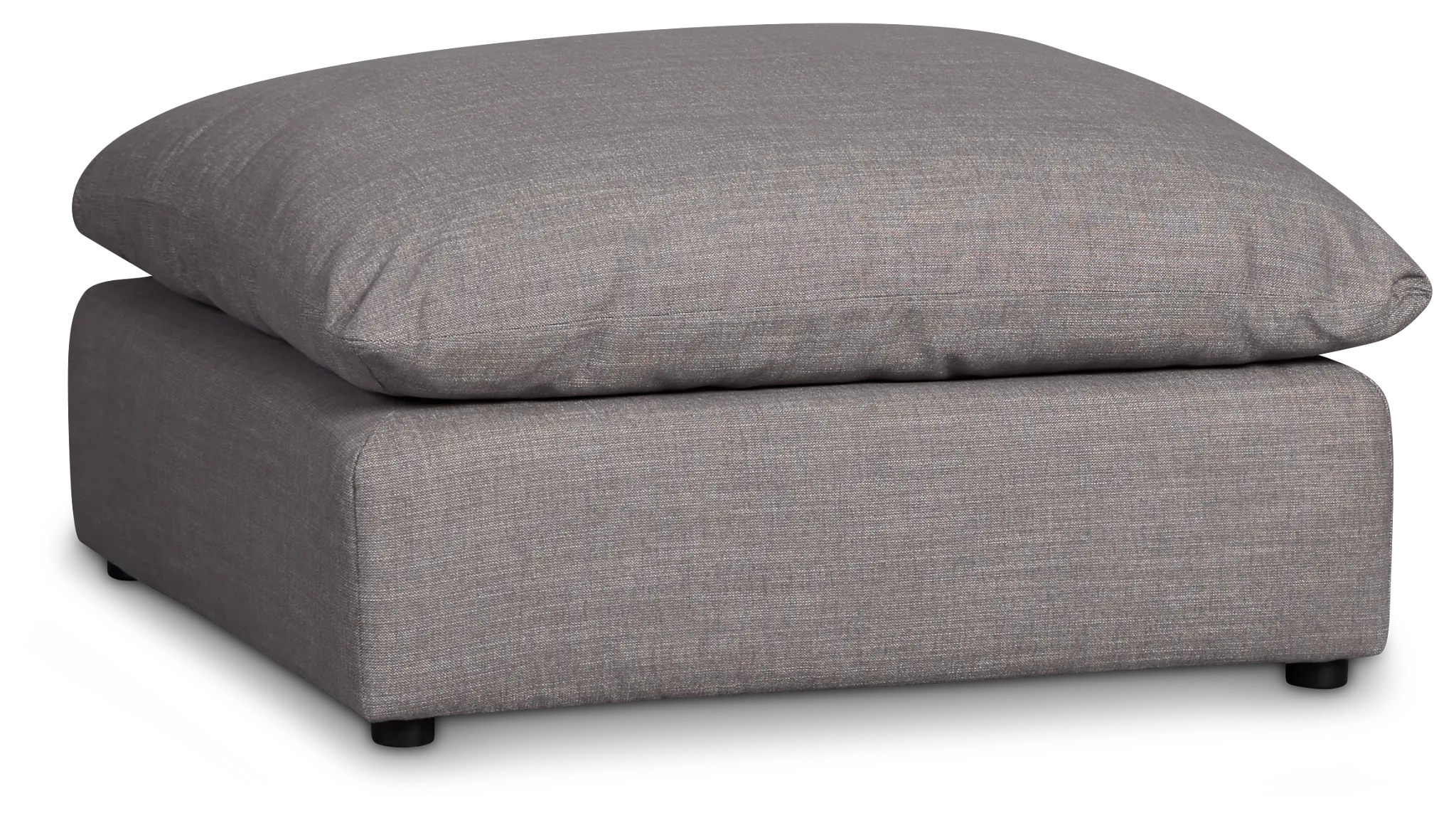Serena Gray Fabric Ottoman