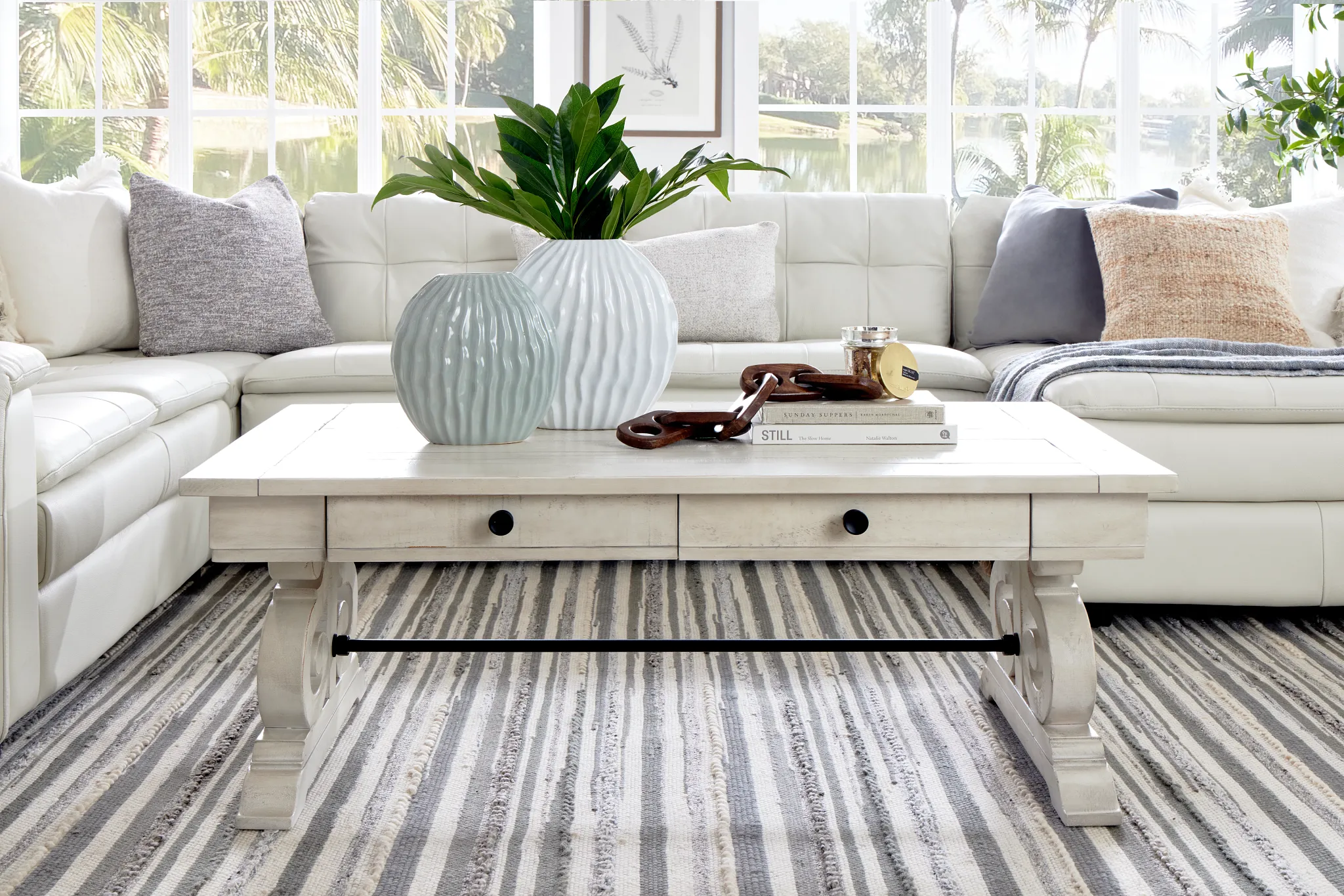 Sonoma Ivory Storage Coffee Table