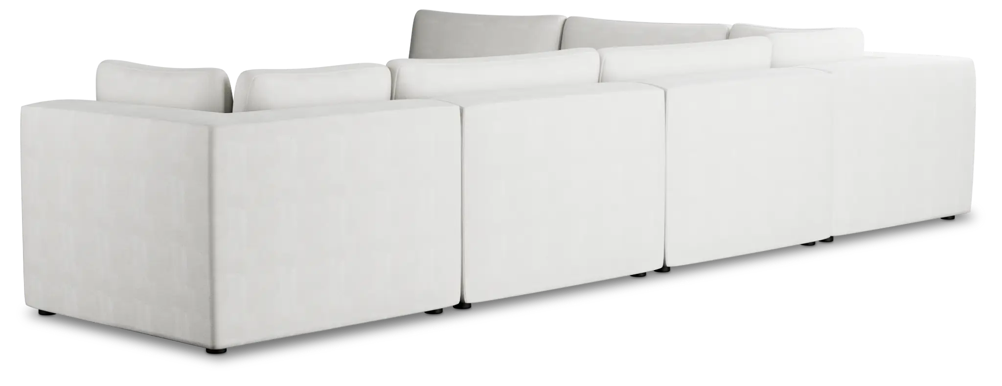 Destin Sutton White Fabric 6-piece Modular Sectional Destin Sutton White Fabric 6-piece Modular Sectional