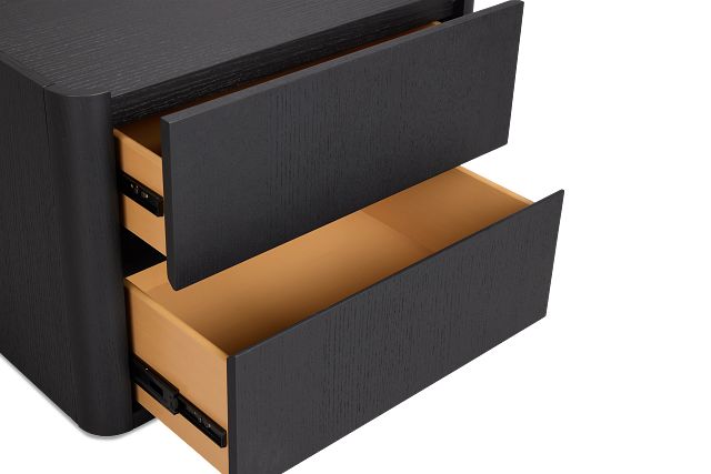 Nomad Black 2-drawer Nightstand