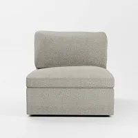 Destin Elite Gray Fabric Swivel Chair
