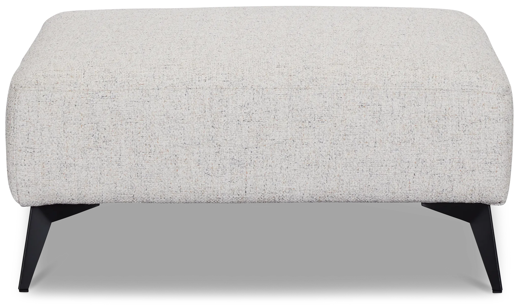 Alina Beige Fabric Ottoman