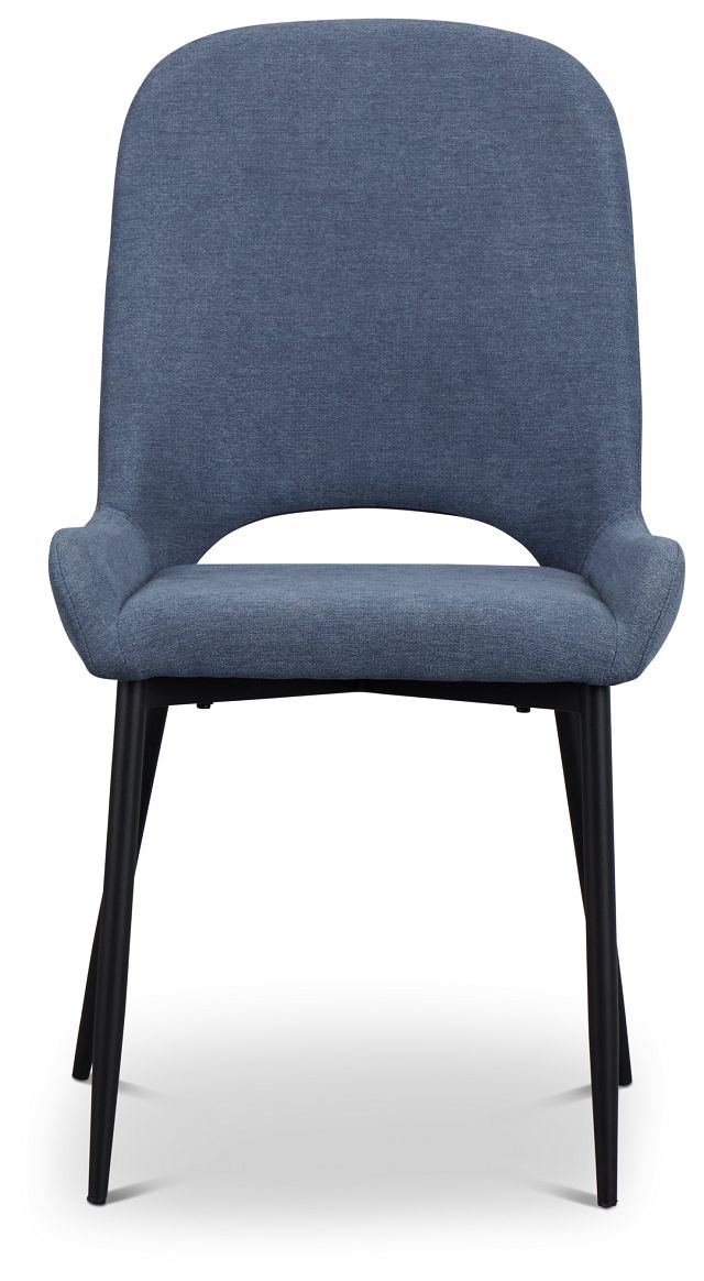 Brela Dark Blue Upholstered Side Chair