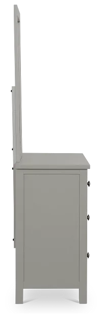 Charleston Gray Dresser & Mirror