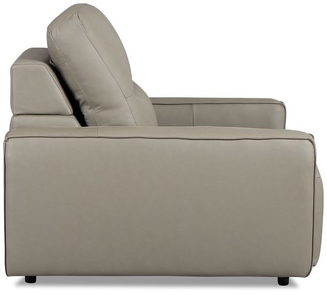 Rudy Gray Lthr/vinyl Power Reclining Chaise