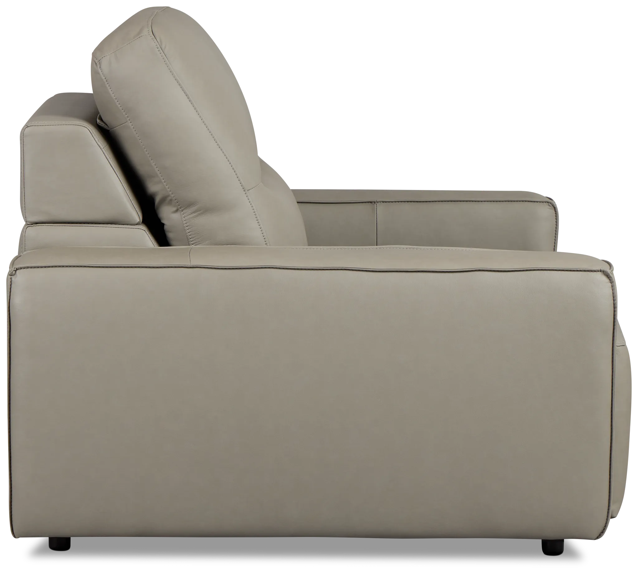 Rudy Gray Lthr/vinyl Power Reclining Chaise