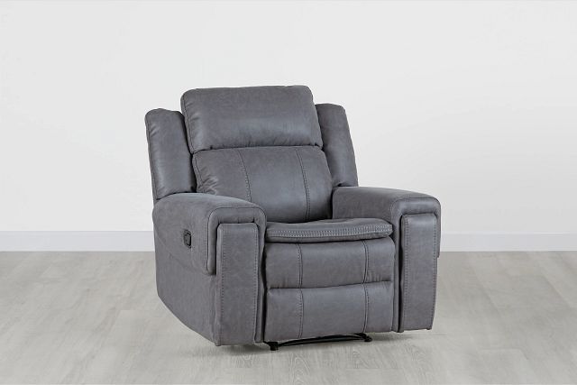 Scout Gray Micro Recliner