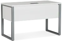 Clark White Dropdwn Dr Desk