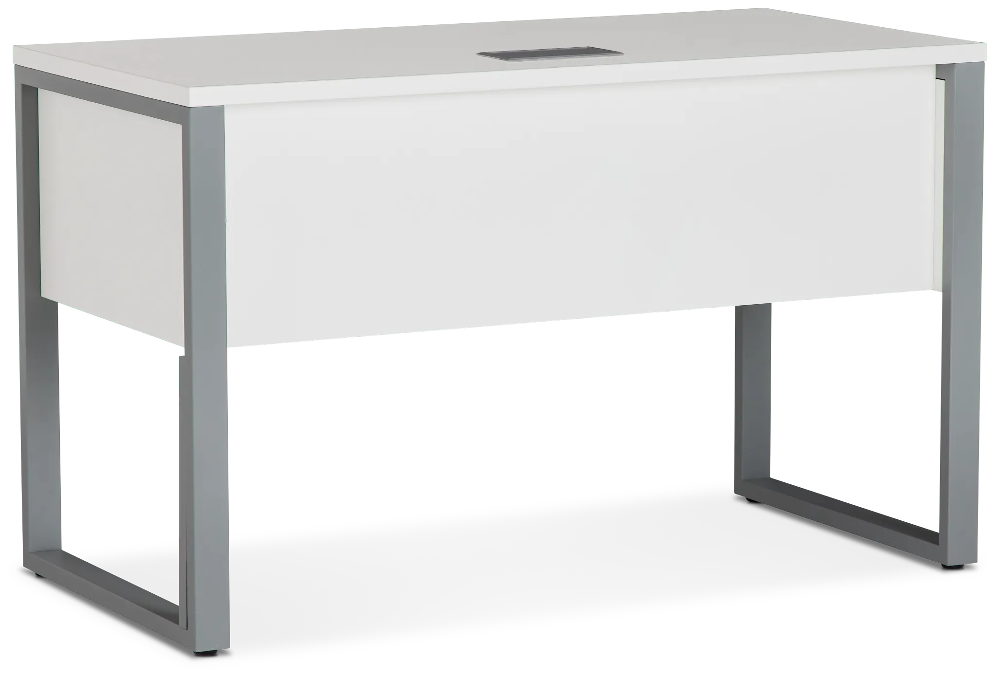 Clark White Dropdwn Dr Desk