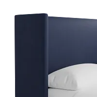 Captiva Joya Dark Blue 48" Upholstered Shelter Bed