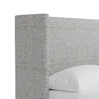 Captiva Natural Beauty Gray 48" Upholstered Shelter Bed