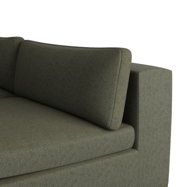 Destin Sutton Green Fabric 6-piece Pit Sectional