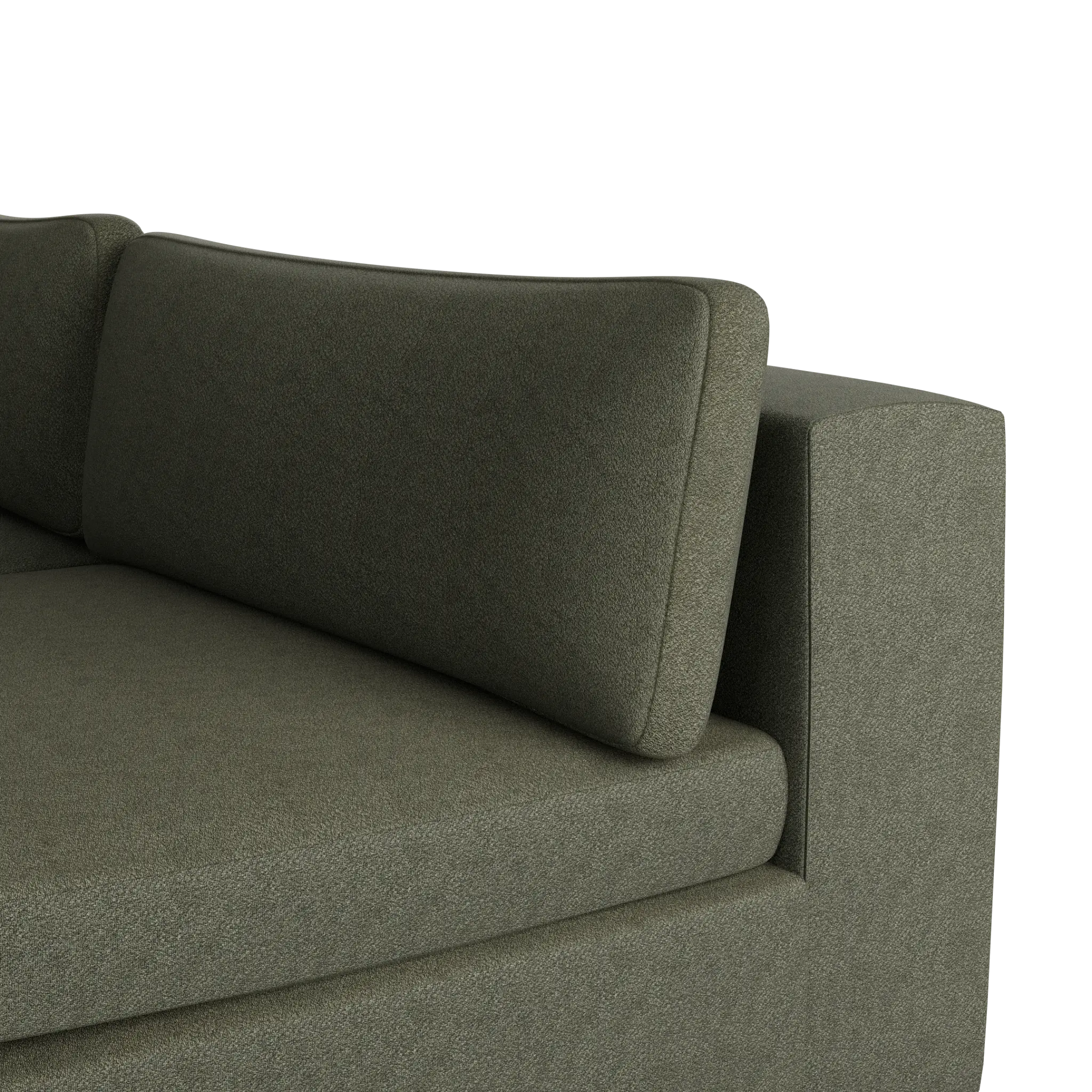 Destin Sutton Green Fabric 6-piece Pit Sectional Destin Sutton Green Fabric 6-piece Pit Sectional