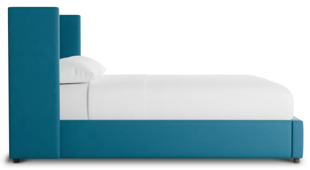 Captiva Joya Teal 48" Upholstered Shelter Bed Captiva Joya Teal 48" Upholstered Shelter Bed