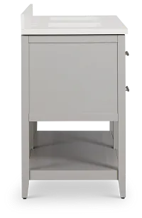 Alden Gray 60" Double Bathroom Vanity