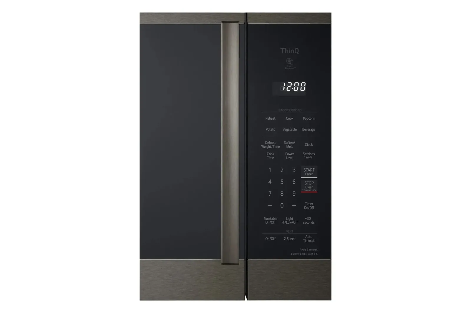 Lg 1825 Series Black Over-the-range Microwave