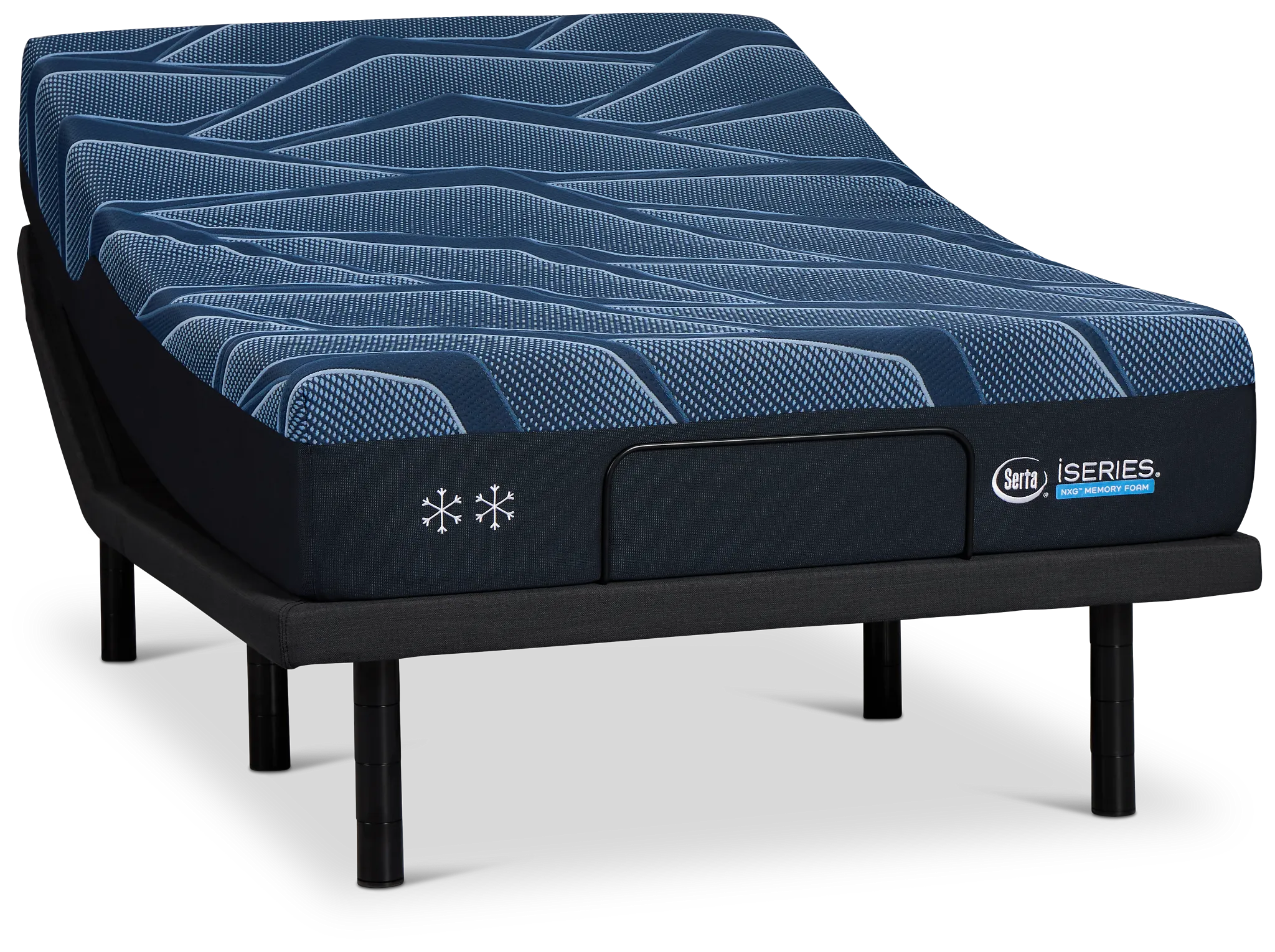 Iseries Nxg 1500 12" Firm Baselogic Platinum Adjustable Base Mattress Set