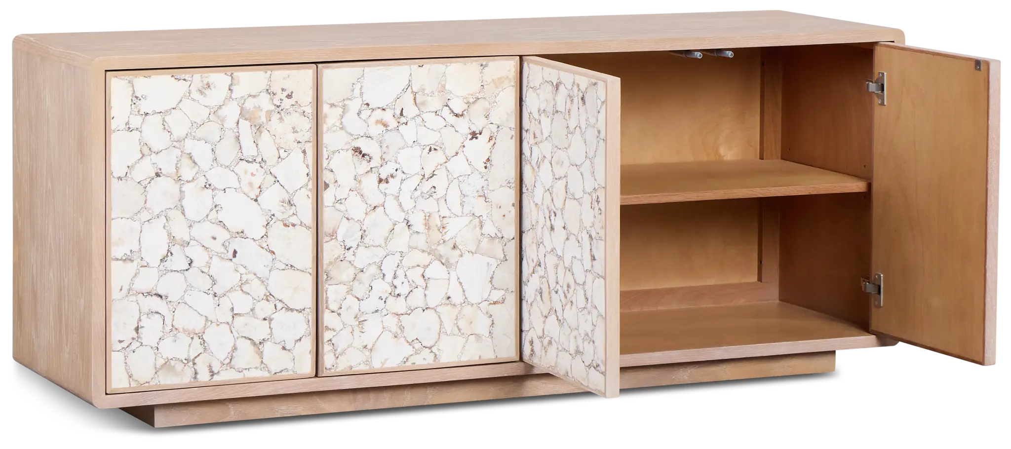 Sieni Light Tone Stone Credenza Sieni Light Tone Stone Credenza