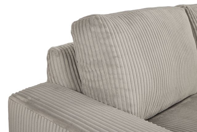Charlie Gray Fabric Medium Right Chaise Sectional