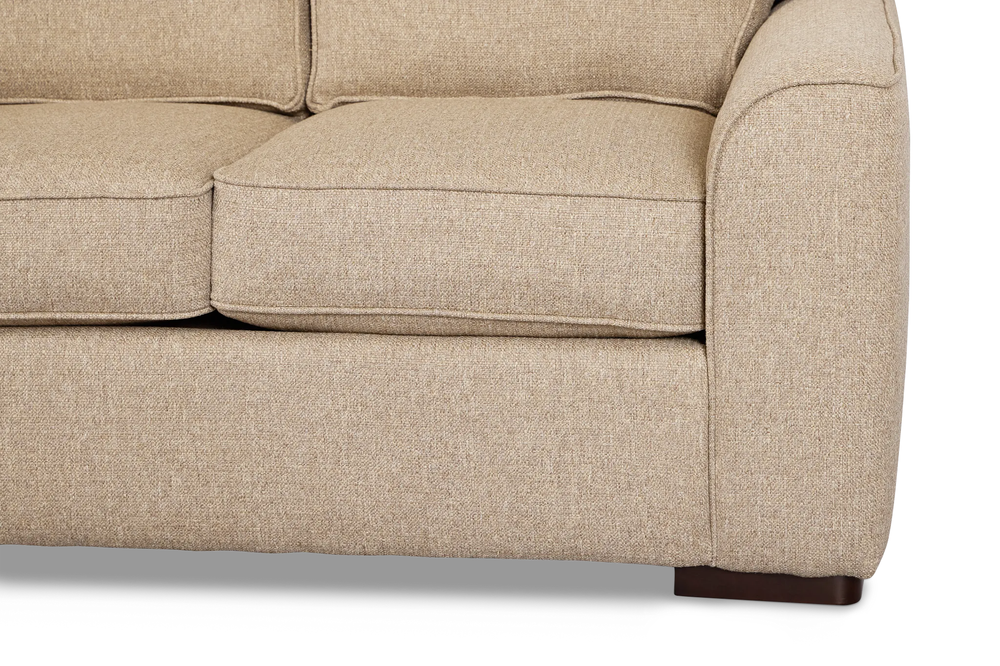 Sinclair Brown Fabric Loveseat