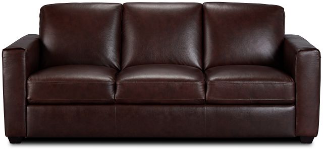 Lane Medium Brown Lthr/vinyl Sofa