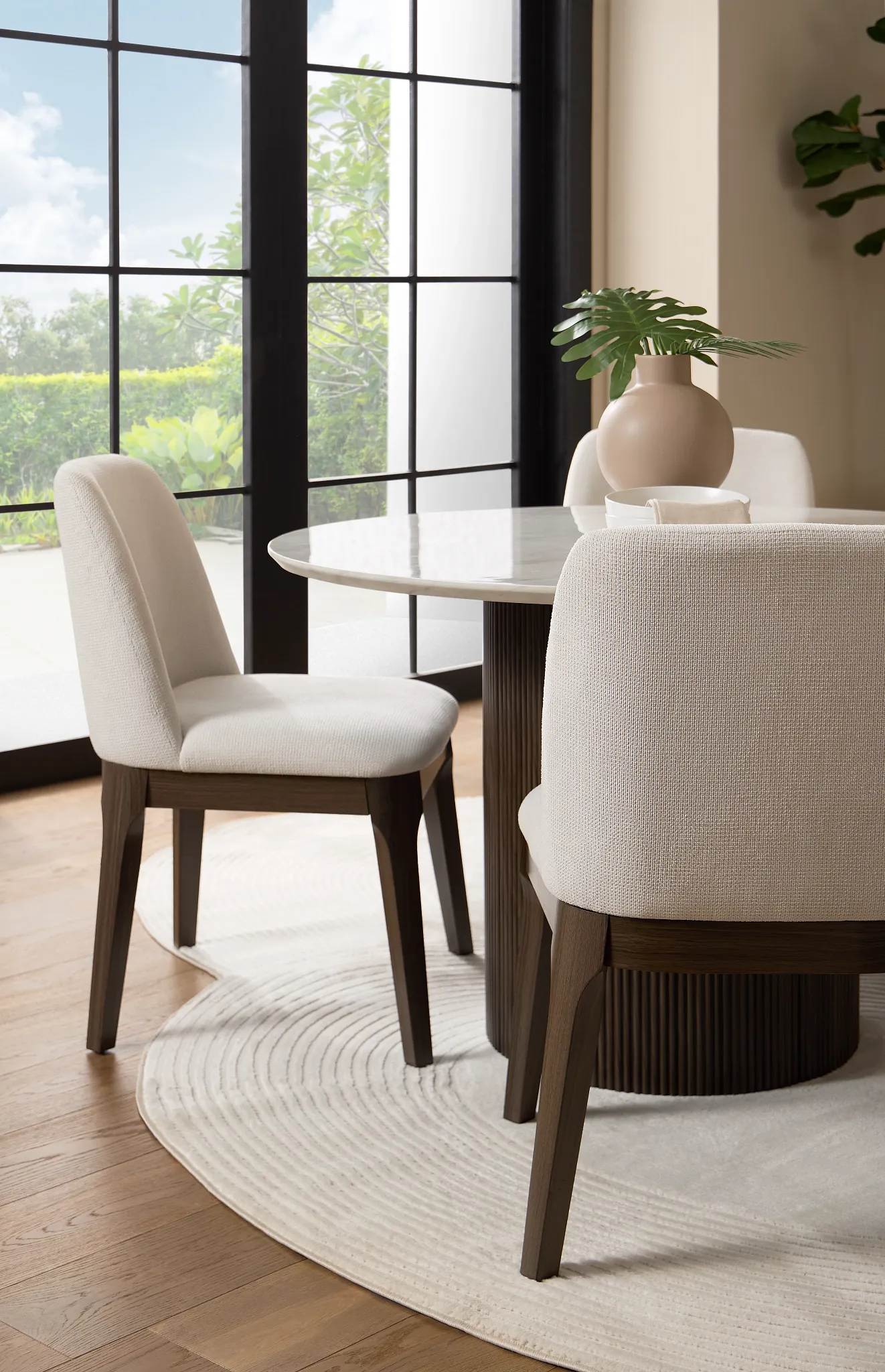 Camden Dark Tone Upholstered Side Chair