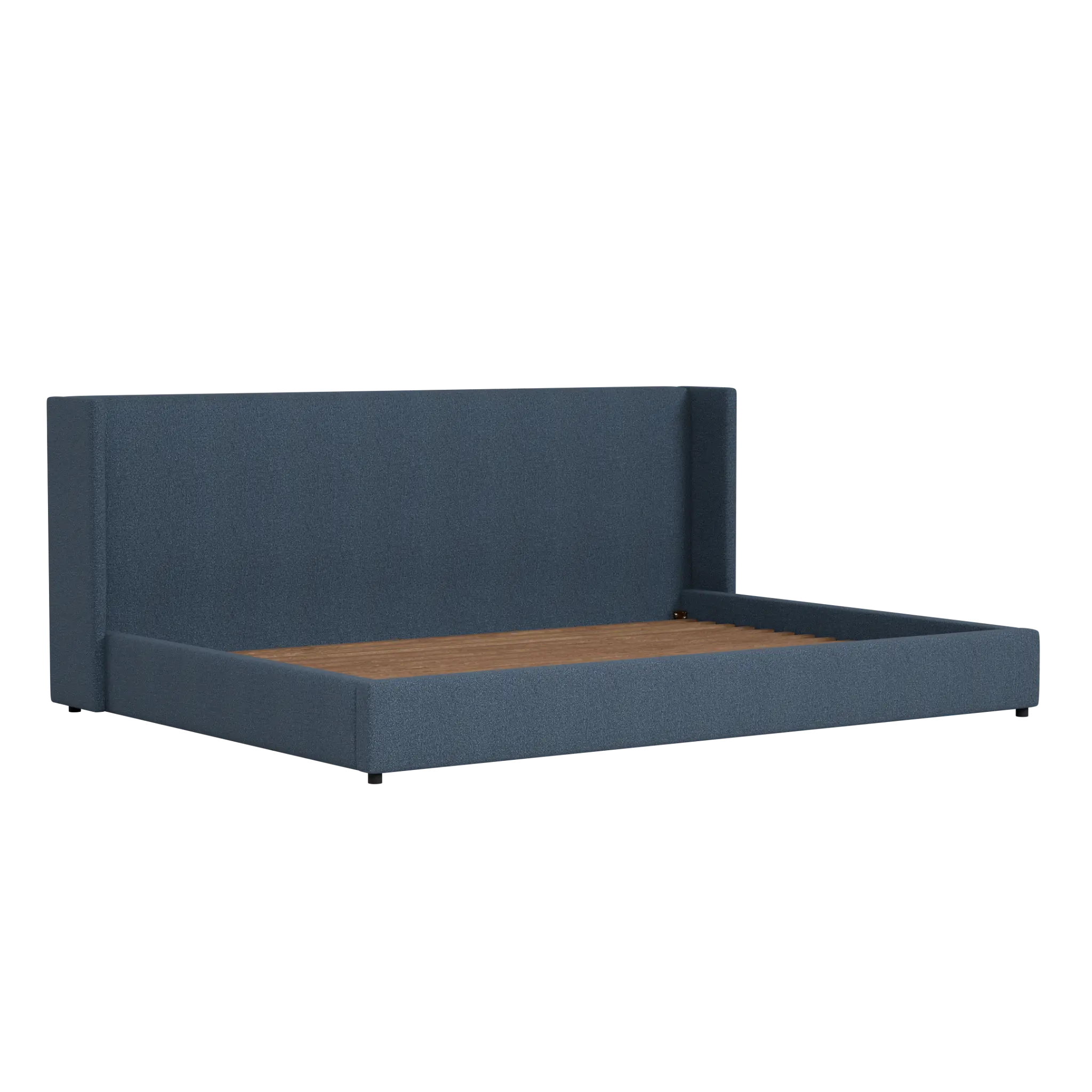 Captiva Elite Dark Blue 48" Upholstered Shelter Bed Captiva Elite Dark Blue 48" Upholstered Shelter Bed