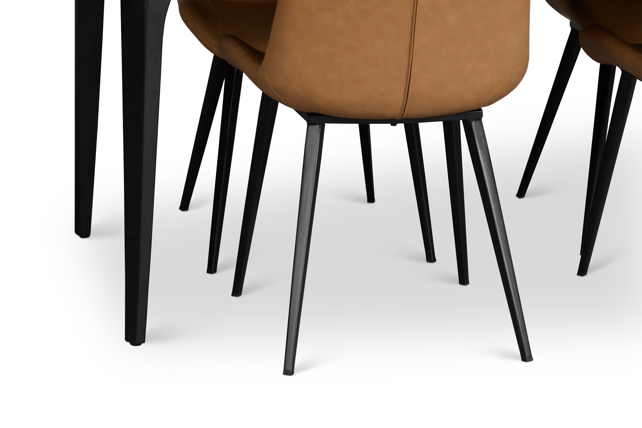 Sierra Black Stone Rectangular Table & 4 Upholstered Chairs Sierra Black Stone Rectangular Table & 4 Upholstered Chairs