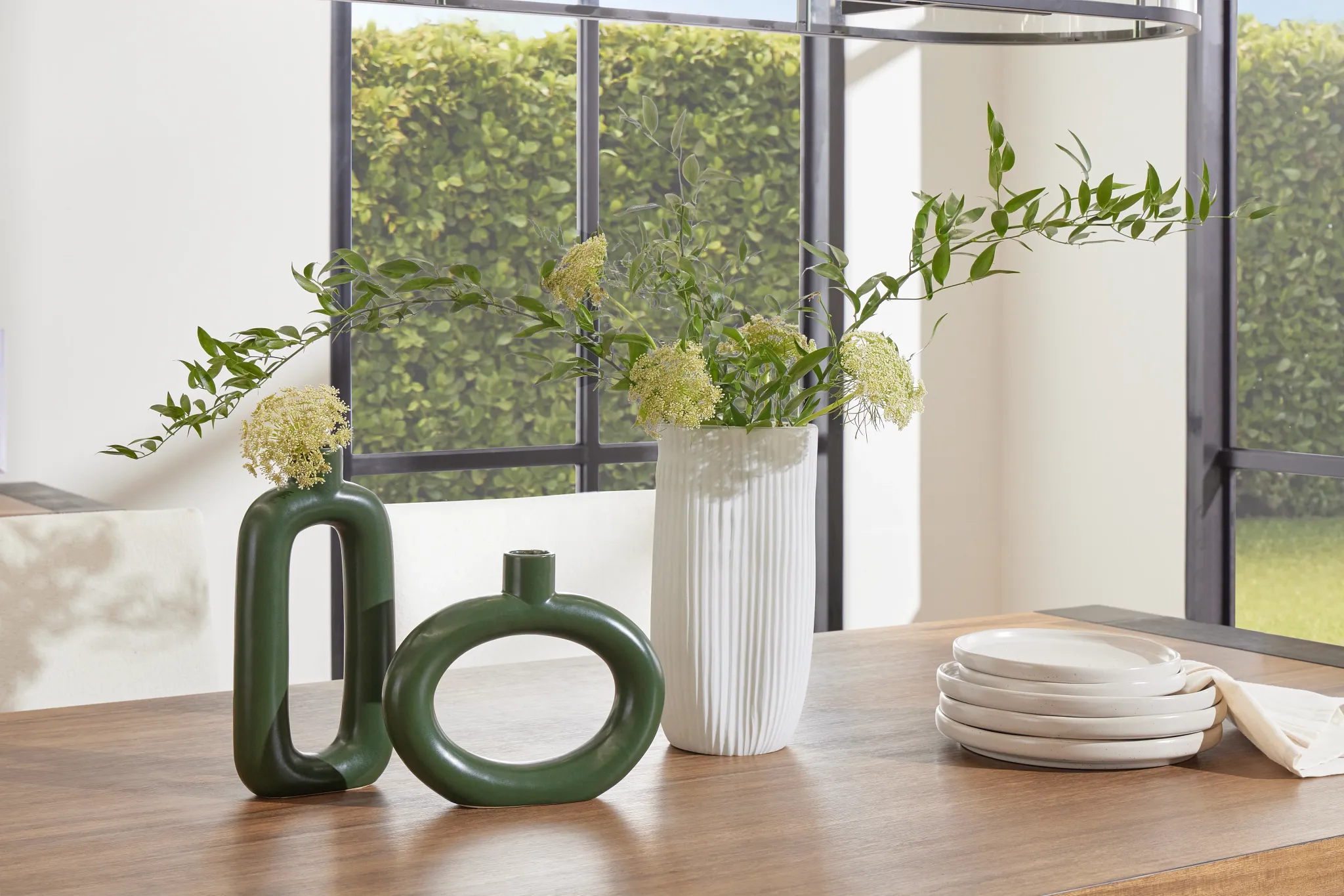 Vana Dark Green Large Vase